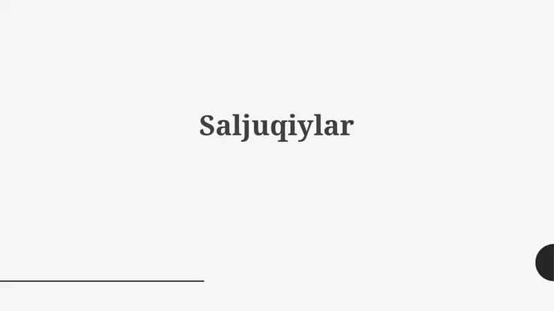 Saljuqiylar 1
