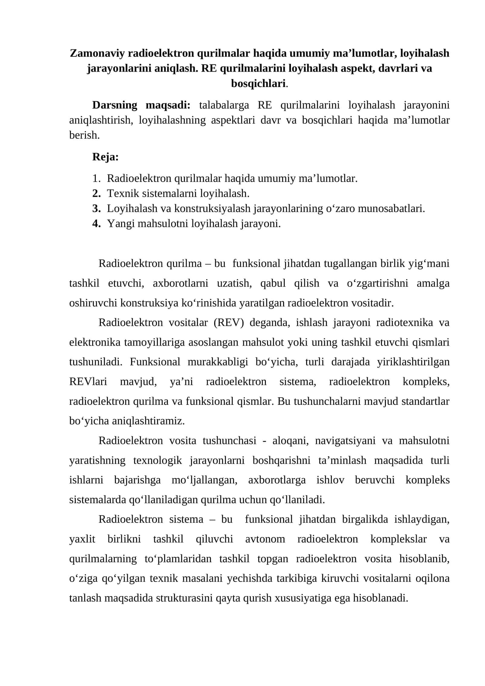 Zamonaviy radioelektron qurilmalar 1