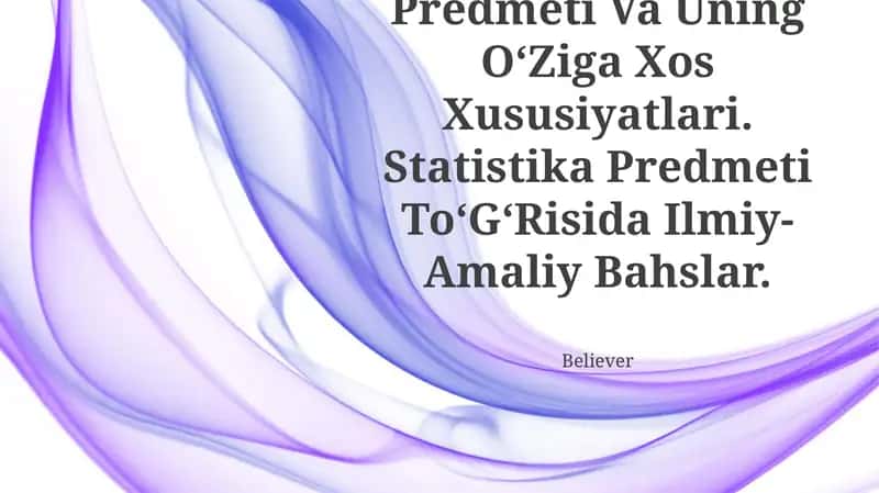 Statistika Fani Predmeti 1
