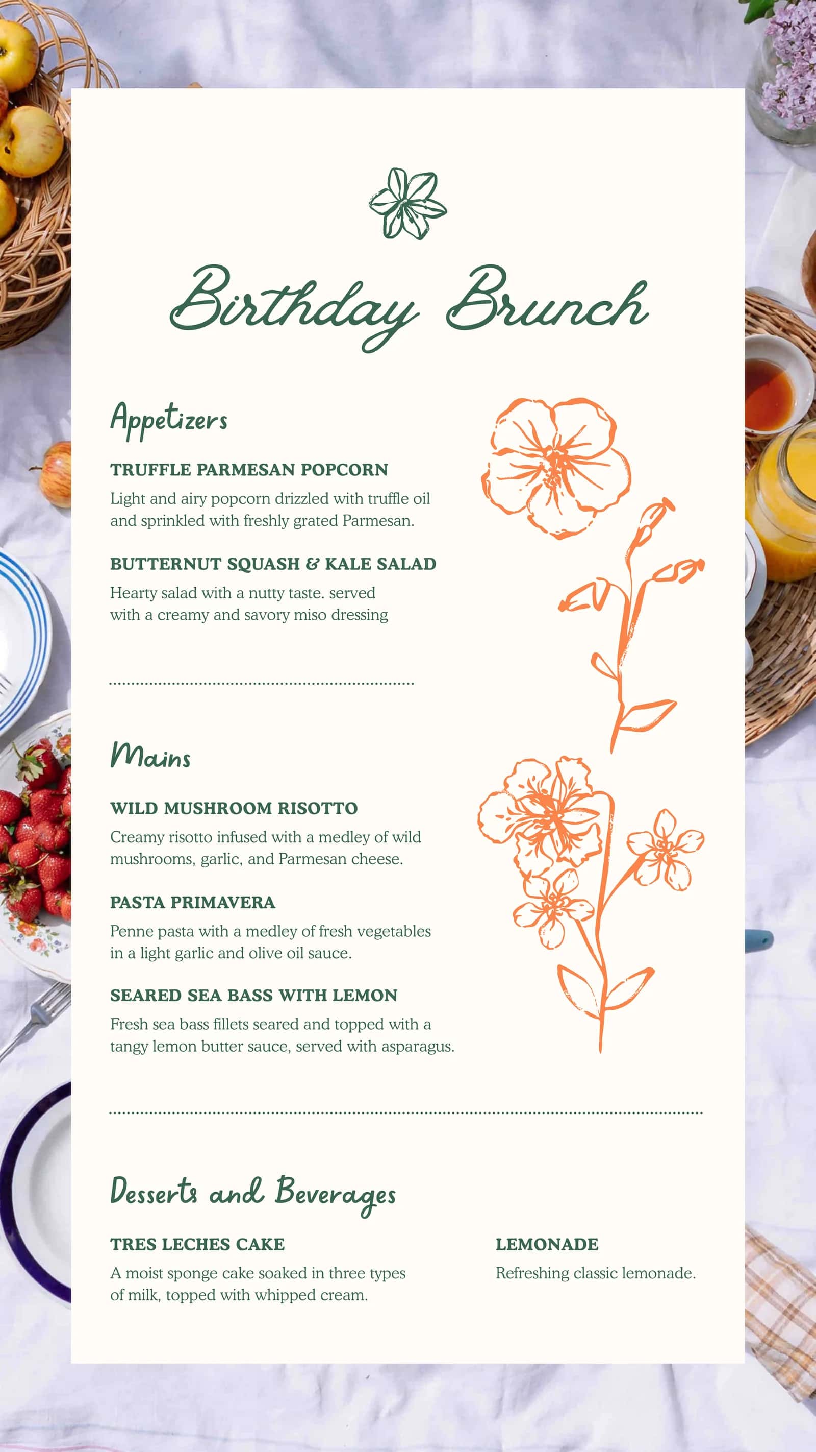 Premium Event Menu Design (Tadbirlar uchun premium menyu dizayni) 1