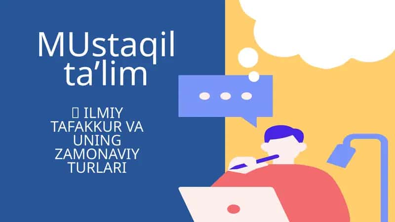 ILMIY TAFAKKUR VA UNING ZAMONAVIY TURLARI 1