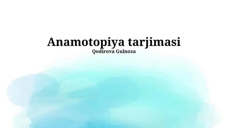 Onomatopoetika Tarjimasi 1