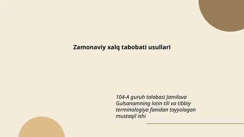 Zamonaviy xalq tabobati usullari 1
