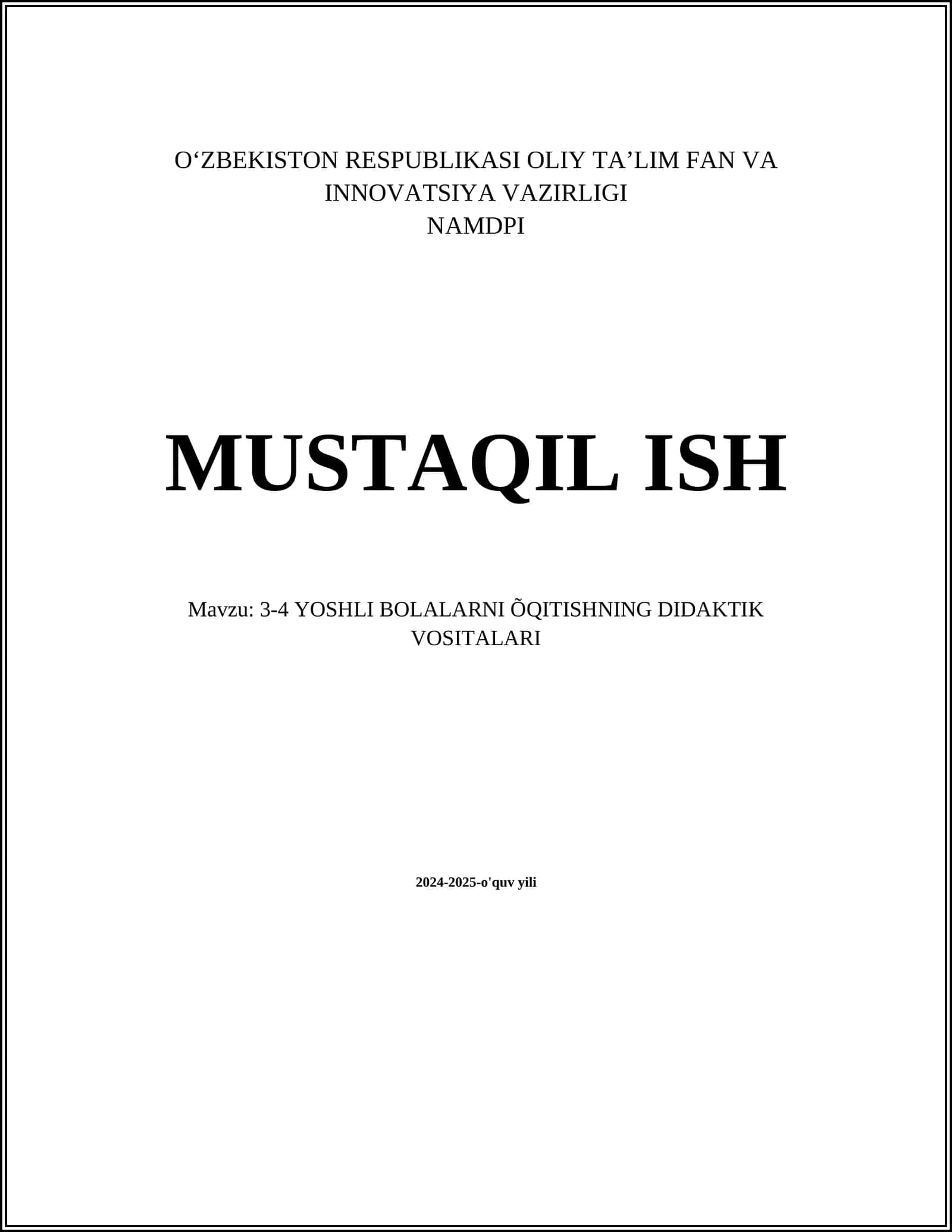 Rivojlantiruvchi o'yinlar 1