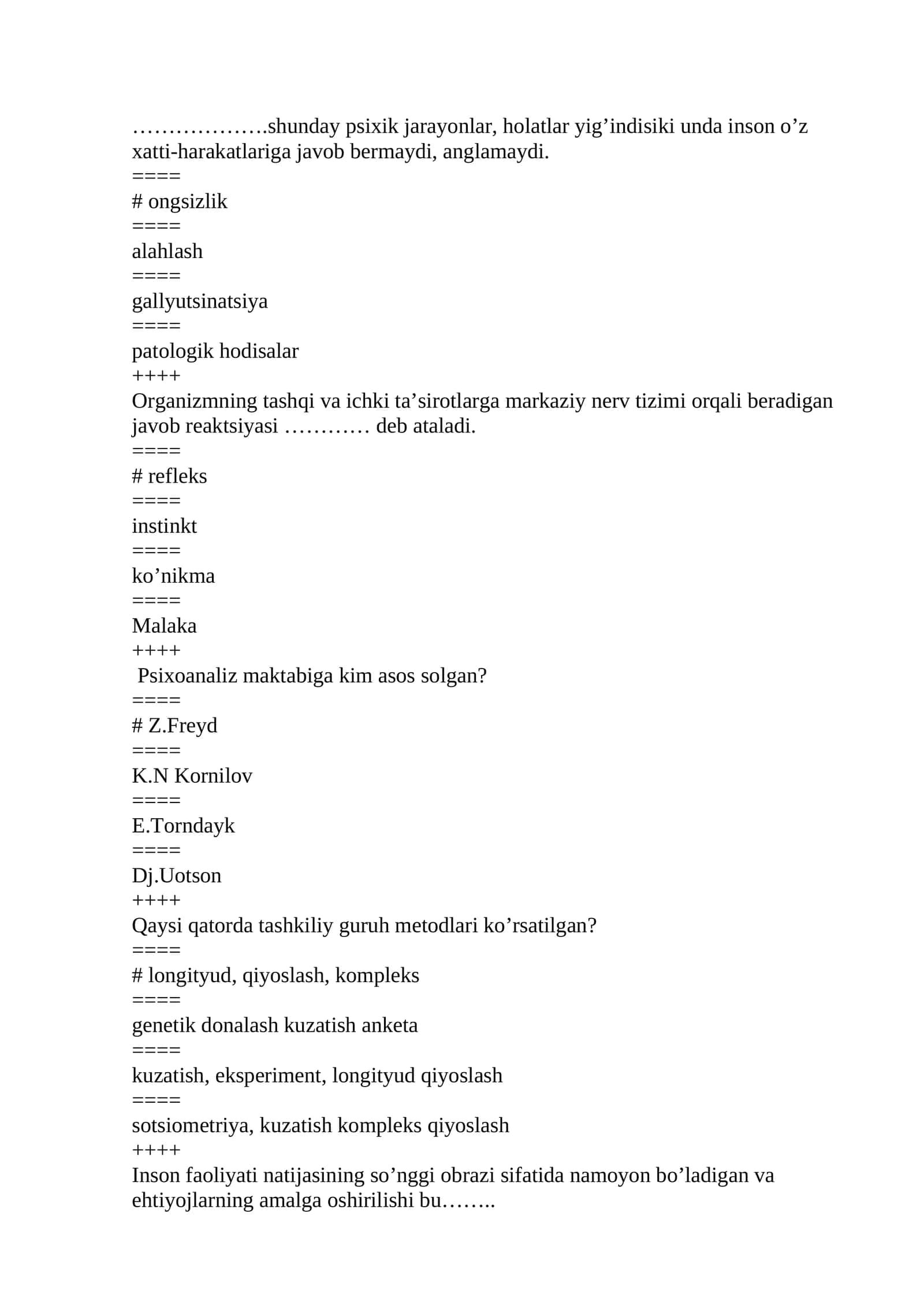 Psixologiyada reflekslar 1