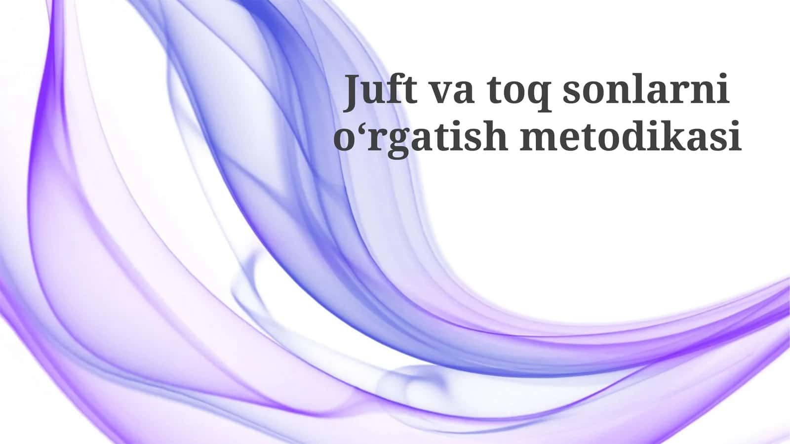 Juftvatoqsonlarnioʻrgatishmetodikasi 1