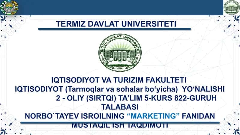 MUSTAQIL ISH MAVZUSI 1