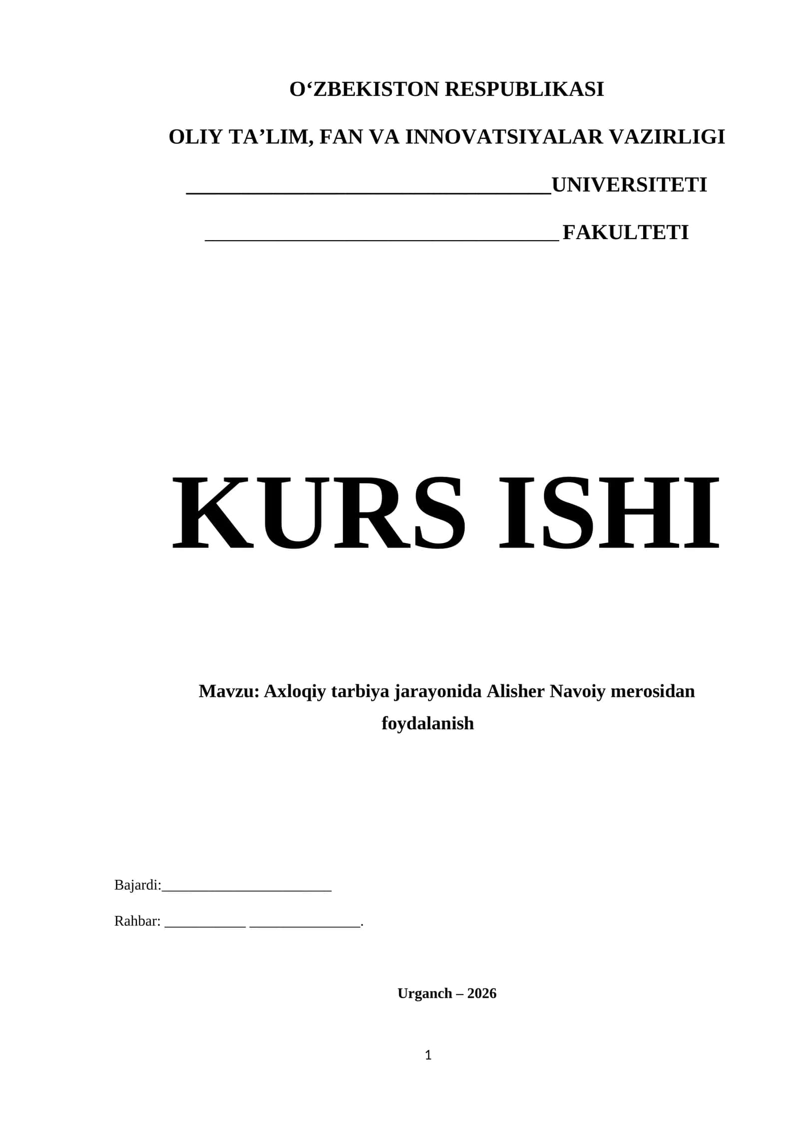 Axloqiy tarbiya jarayonida Alisher Navoiy merosidan foydalanish 1