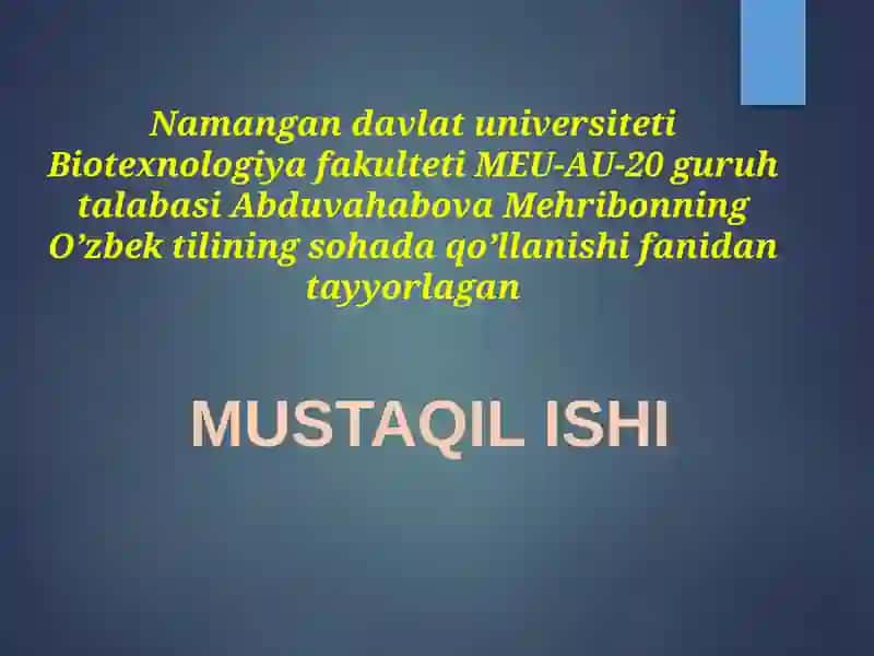 XIZMAT YOZISHMALARI