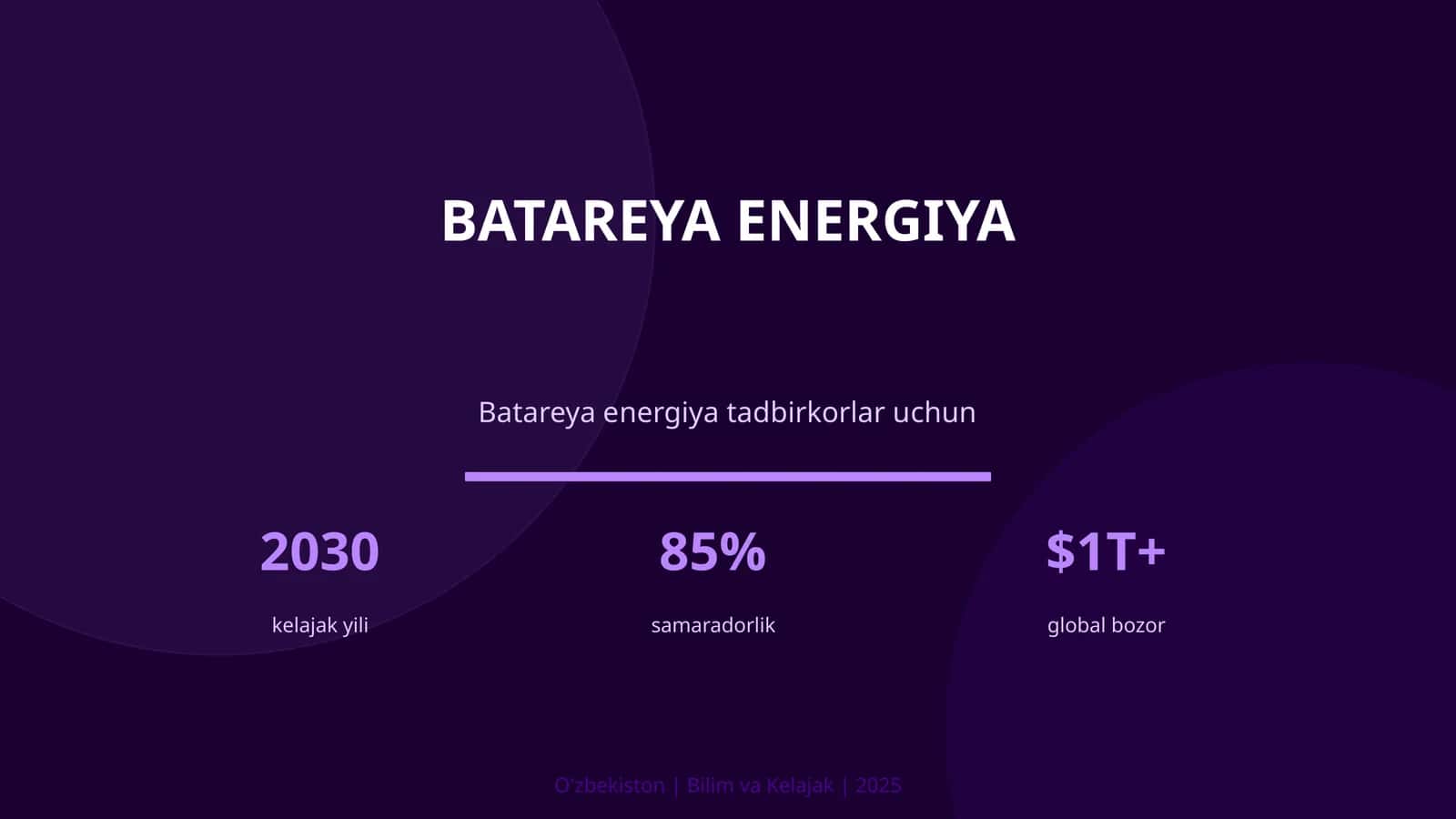Batareya energiya 1