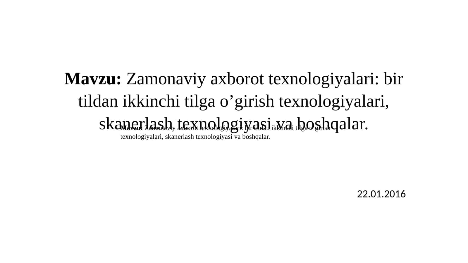 Tarjimon va konvertor dasturlari va ulardan foydalanish 1