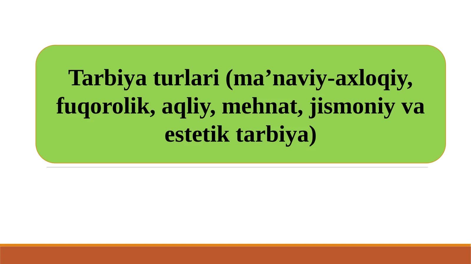 Mehnat tarbiyasi 1
