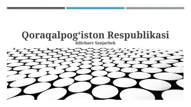 Qoraqalpog'iston Respublikasining iqtisodiyoti 1