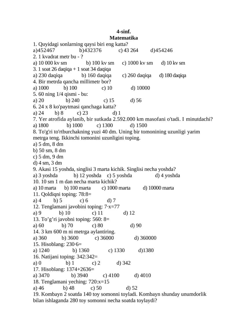 Matematika 1