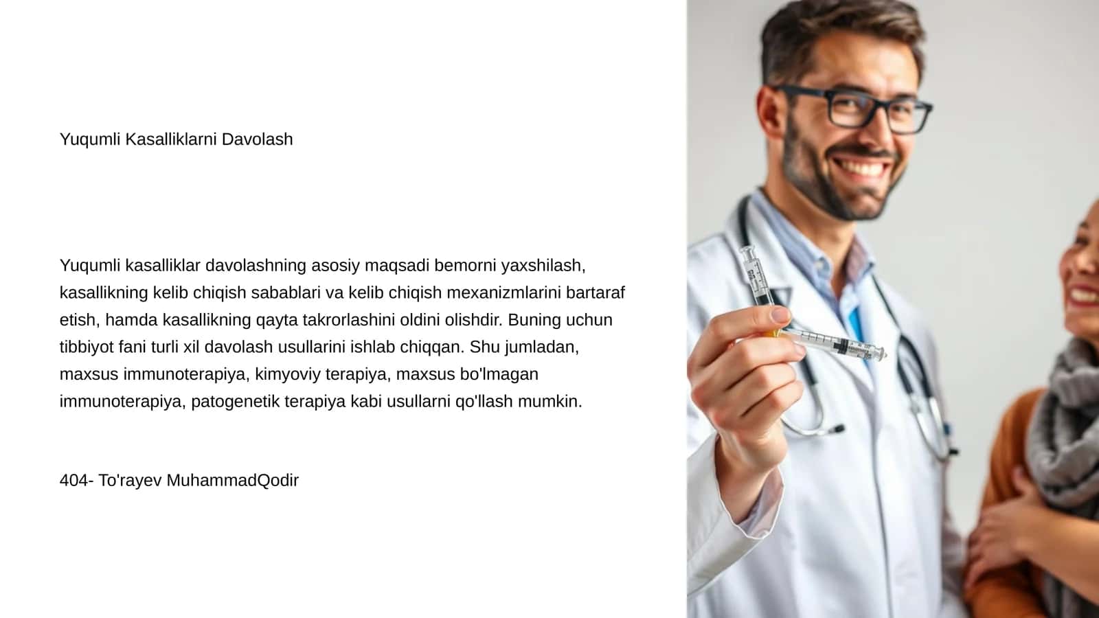 Yuqumli Kasalliklarni Davolash 1