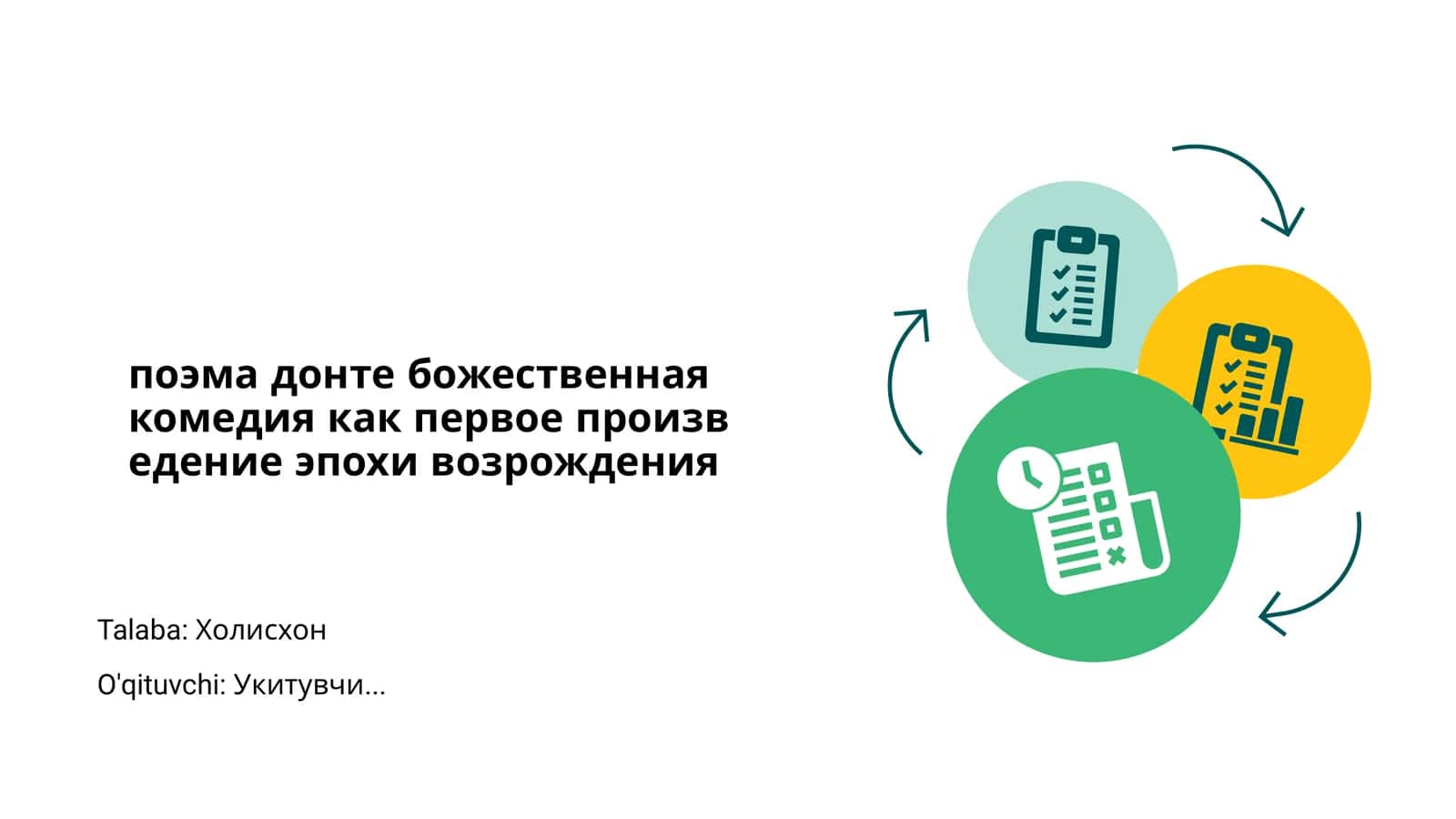 Донте: поэманың негізгі идеялары 1