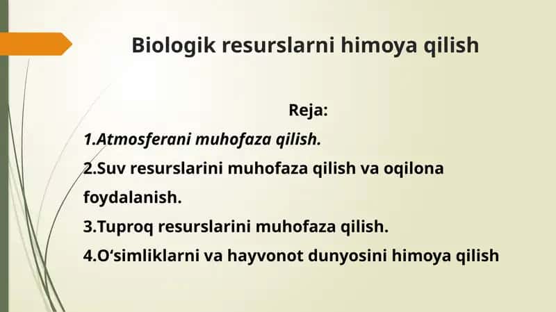 Biologik resurslarni himoya qilish 1