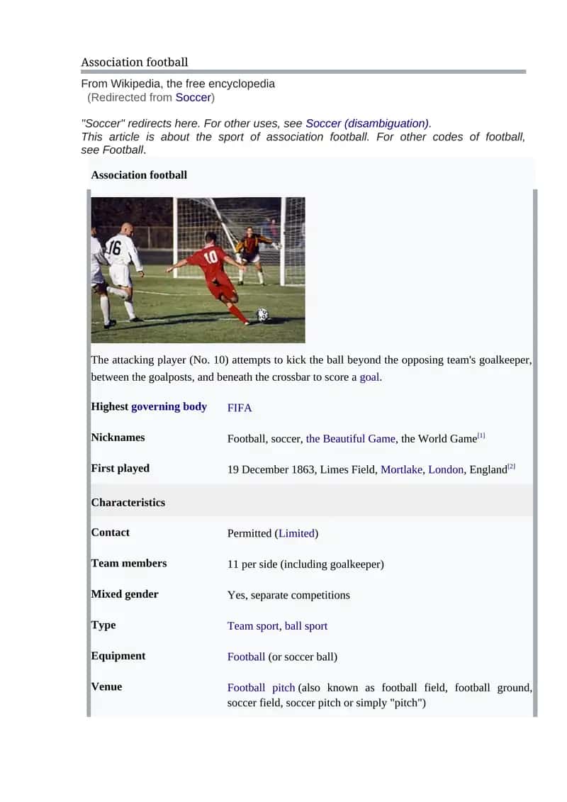 Association football 1