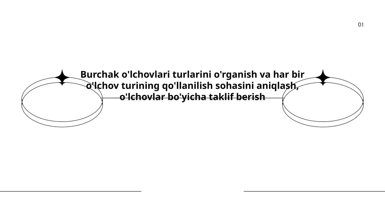 Burchak o'lchovlari turlari 1