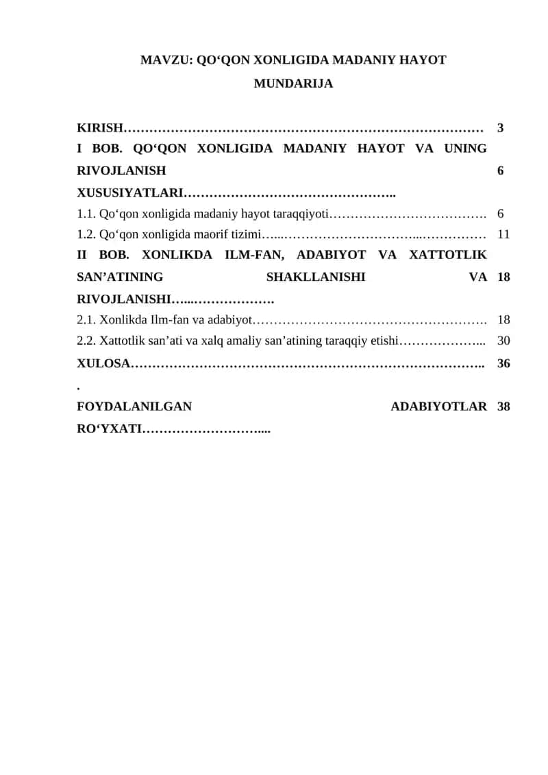 QOʻQON XONLIGIDA MADANIY HAYOT 1