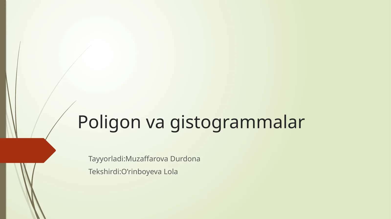 Poligon va histogrammalar 1