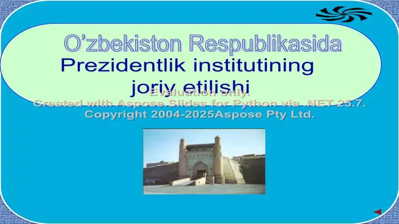 O’zbekiston Respublikasida Prezidentlik institutining joriy etilishi 1