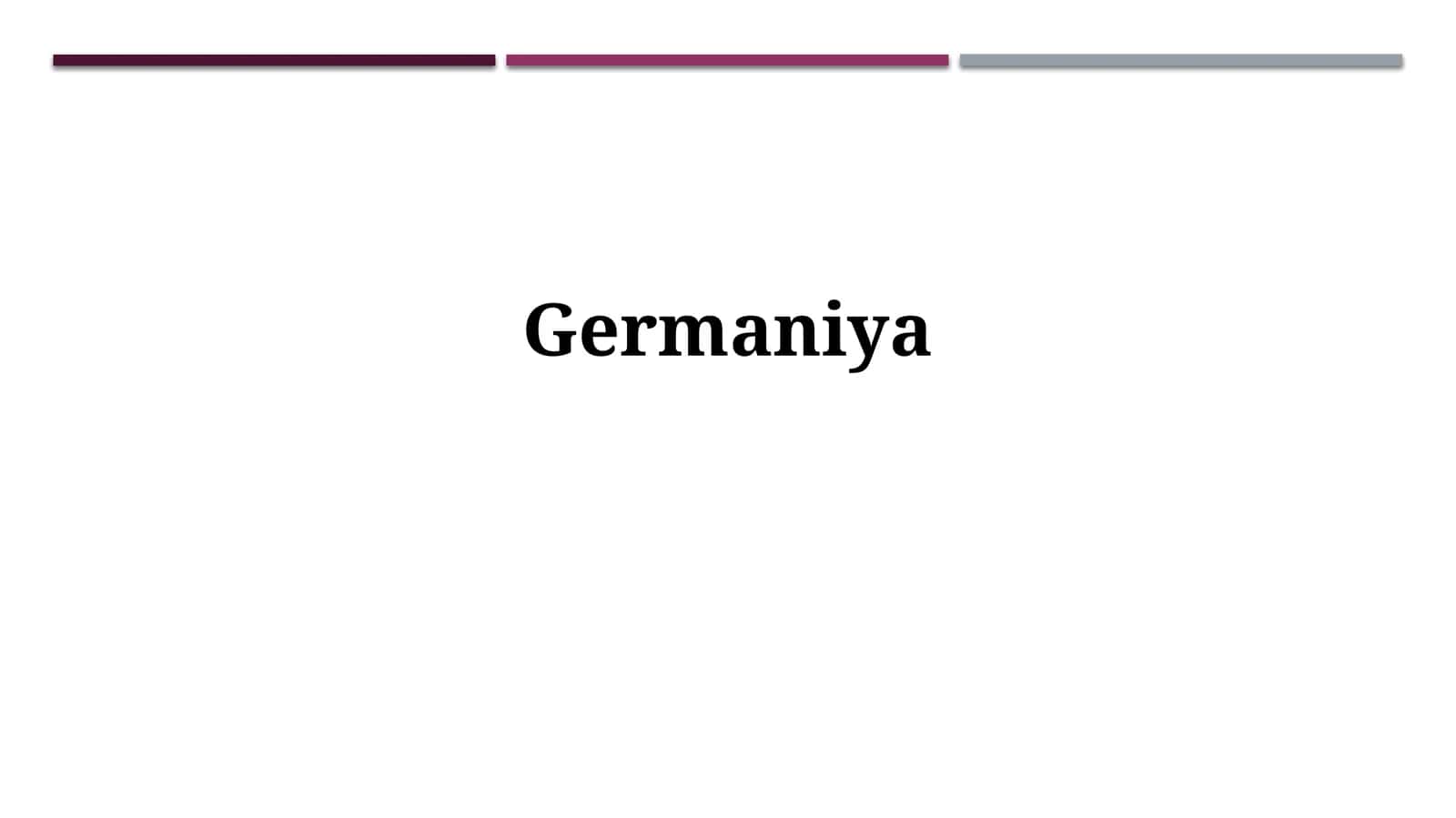 Germaniya tarixi 1