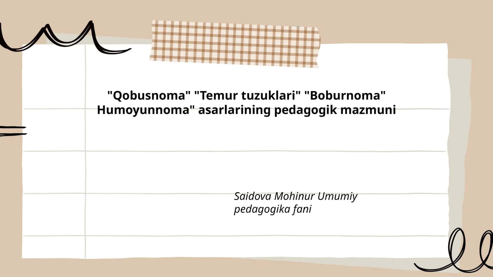 Umumiy pedagogika fani 1
