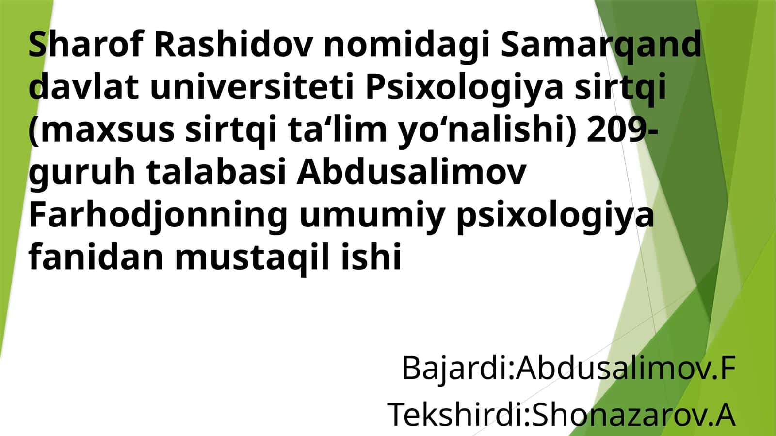 Samarqand davlat universiteti Psixologiya sirtqi 1