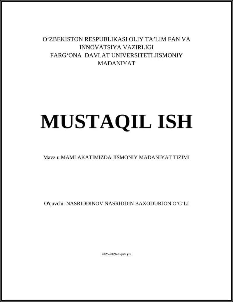 Mamlakatimizda jismoniy madaniyat tizimi 1