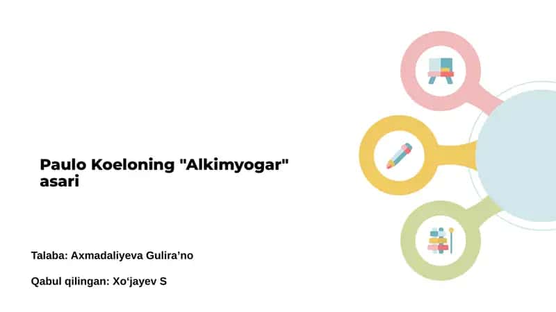 Paulo Koeloning "Alkimyogar" asari 1