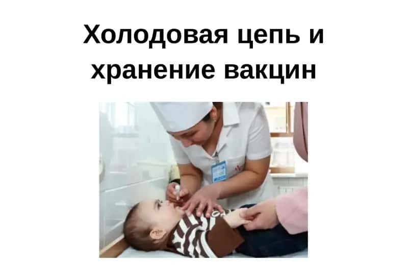 Холодовая цепь и хранение вакцин 1