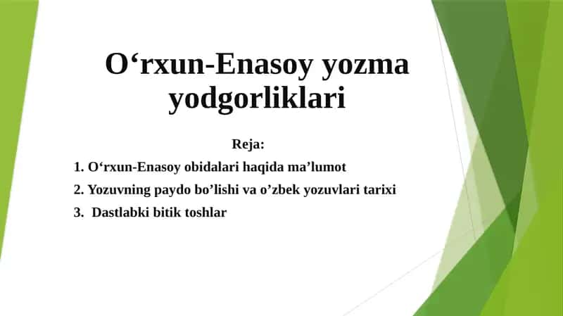 Oʻrxun-Enasoyyozmayodgorliklari 1