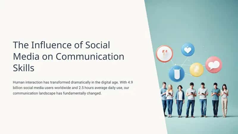 The Influence of Social Media on Communication Skills 1