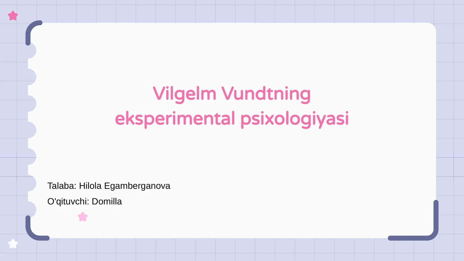 Vilgelm Vundtning eksperimental psixologiyasi 1