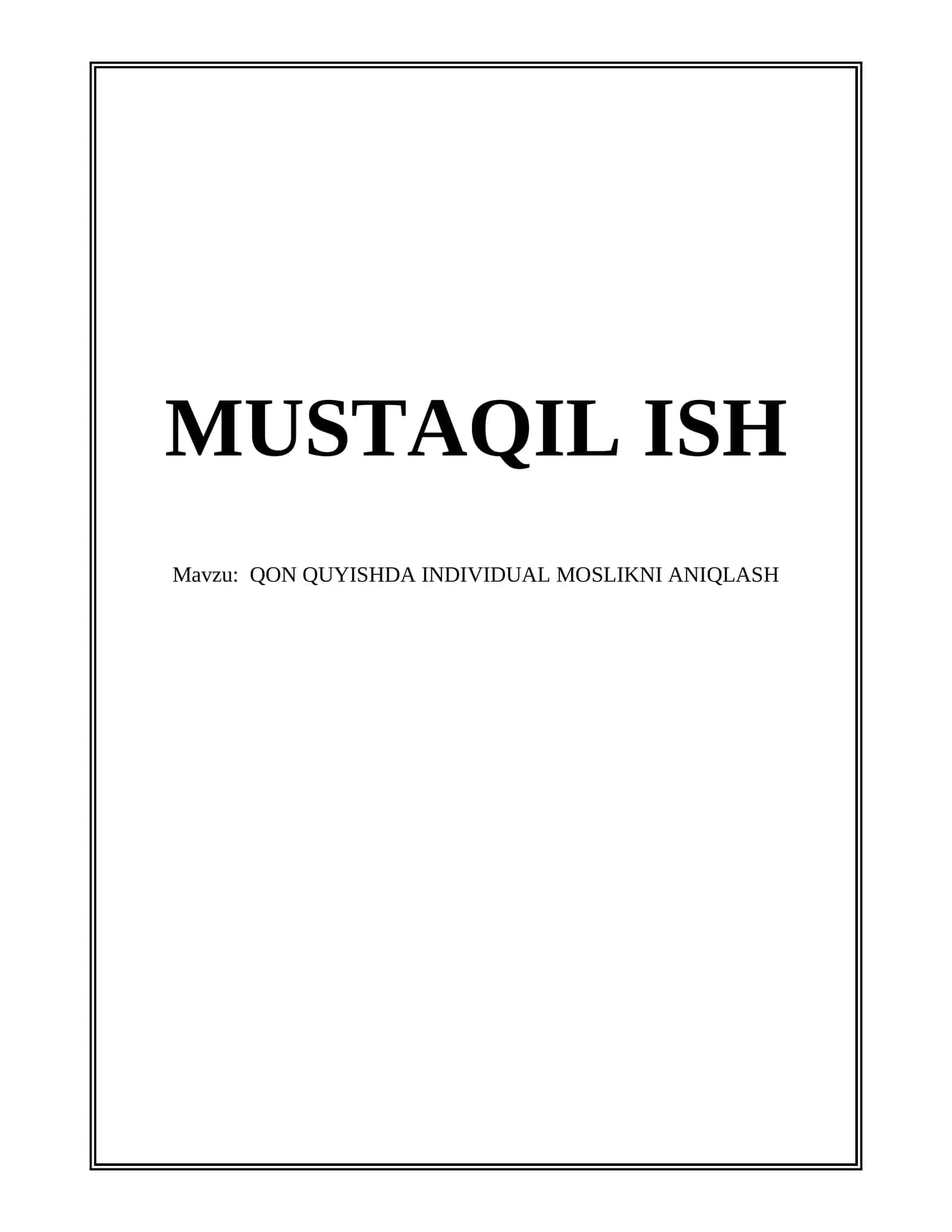 Qon Guruhlari Aniqlash Metodlari 1