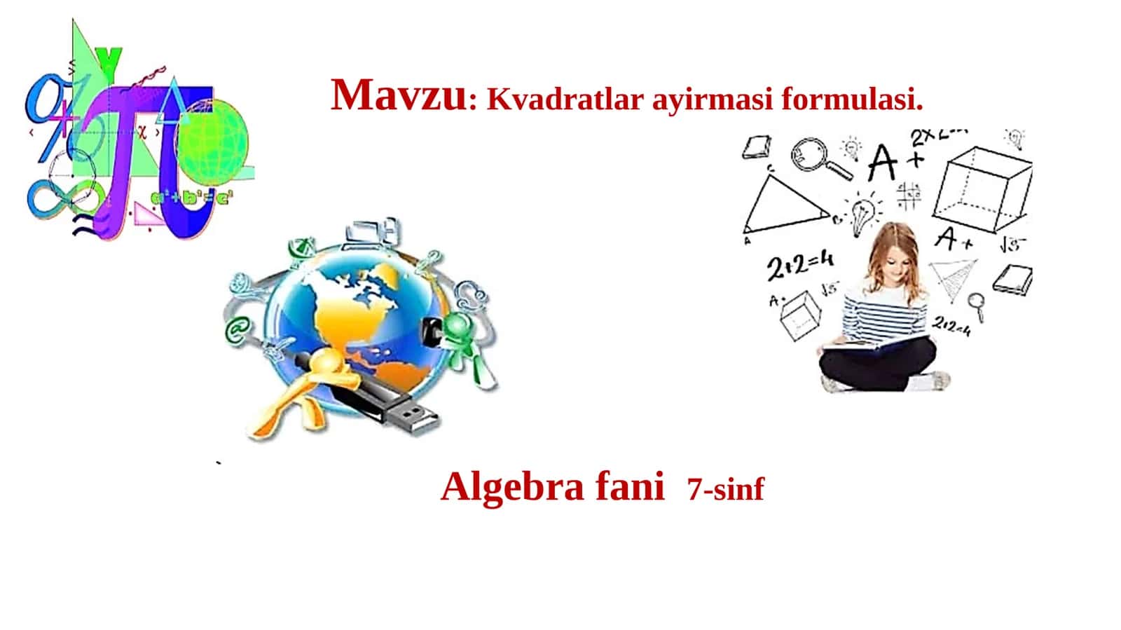 Kvadratlar ayirmasi formulasi 1