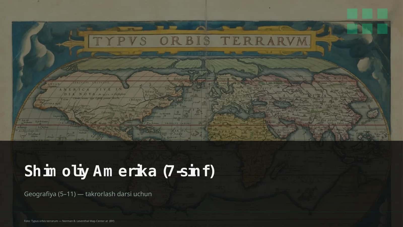 Shimoliy Amerika (7-sinf) 1