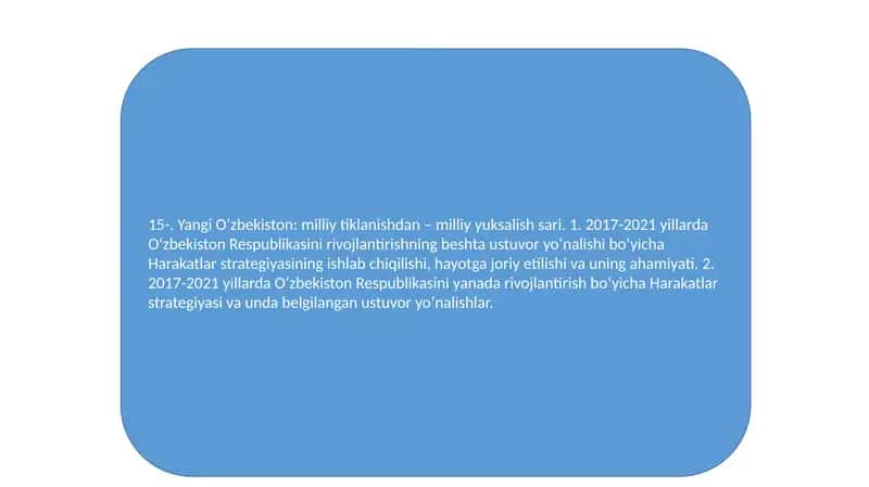 Yangi O‘zbekiston: milliy tiklanishdan – milliy yuksalish sari 1