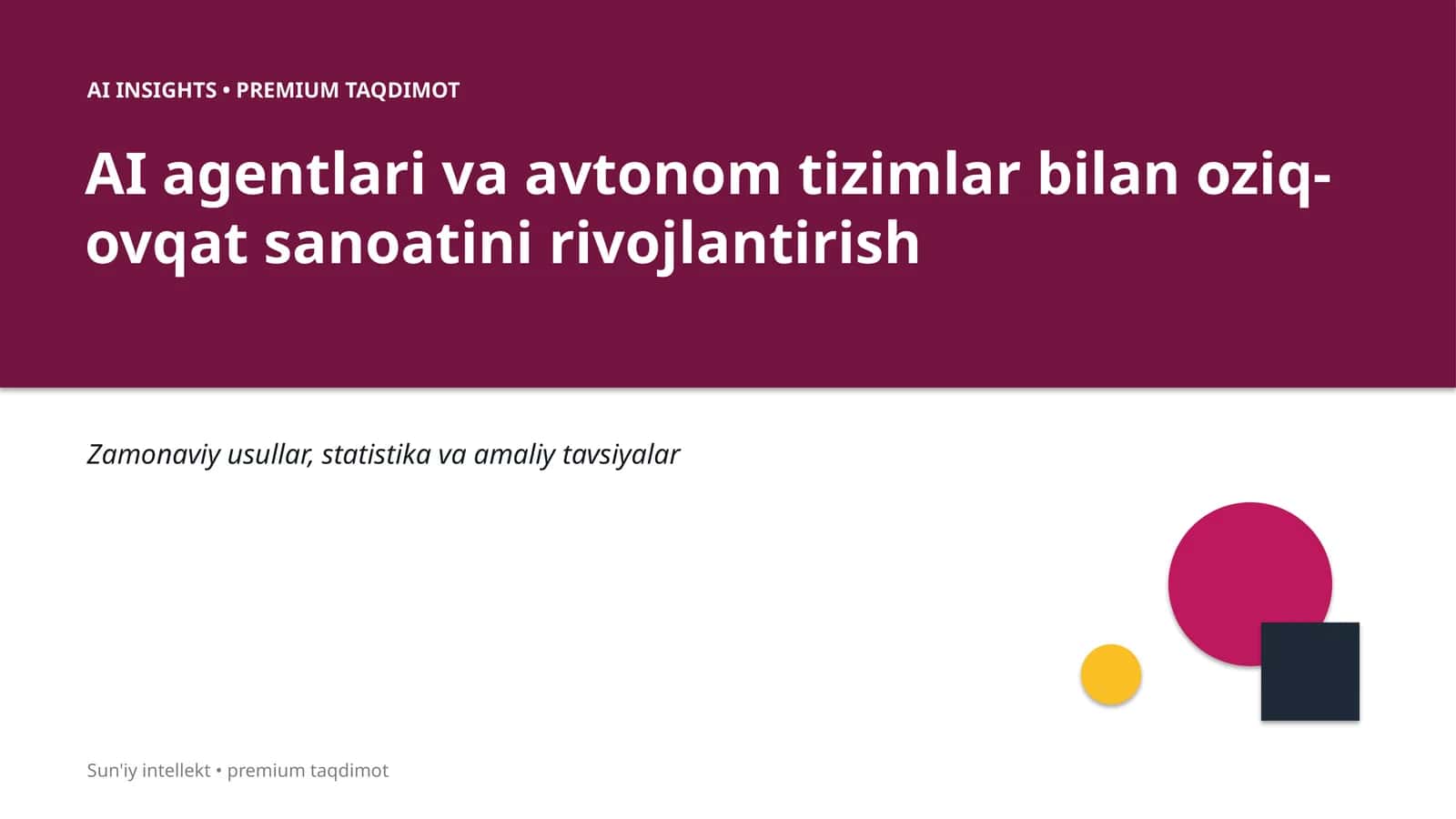 AI INSIGHTS • PREMIUM TAQDIMOT 1