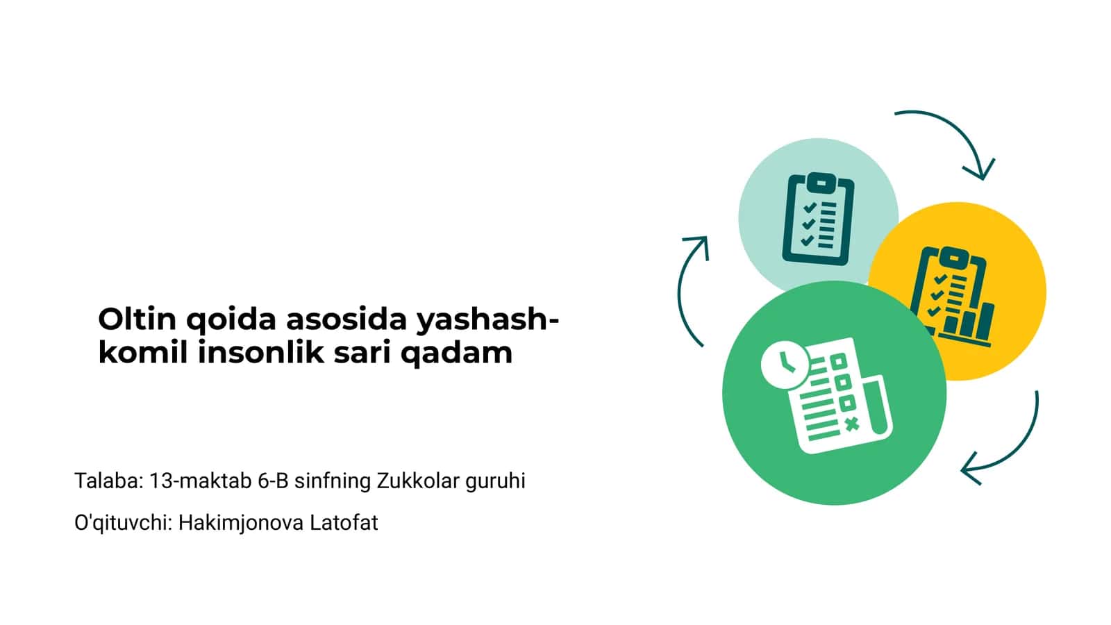 Oltin Qoidaning Asosiy Tamoyillari 1