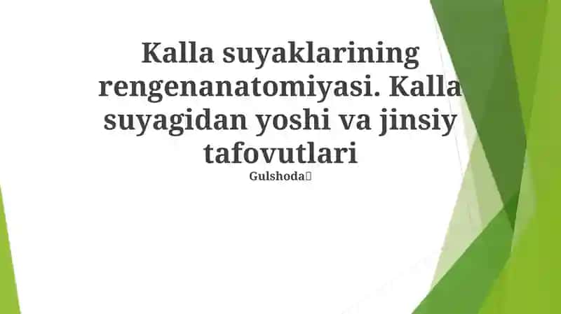 Kalla suyaklarining rengenanatomiyasi