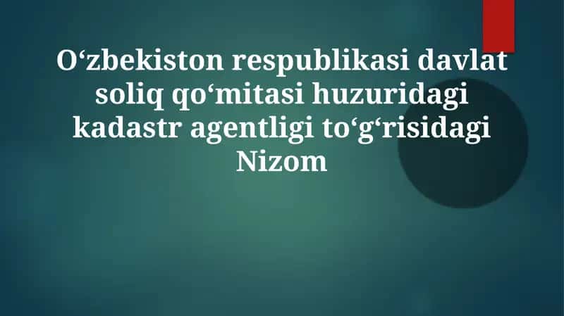 Kadastr Agentligi 1