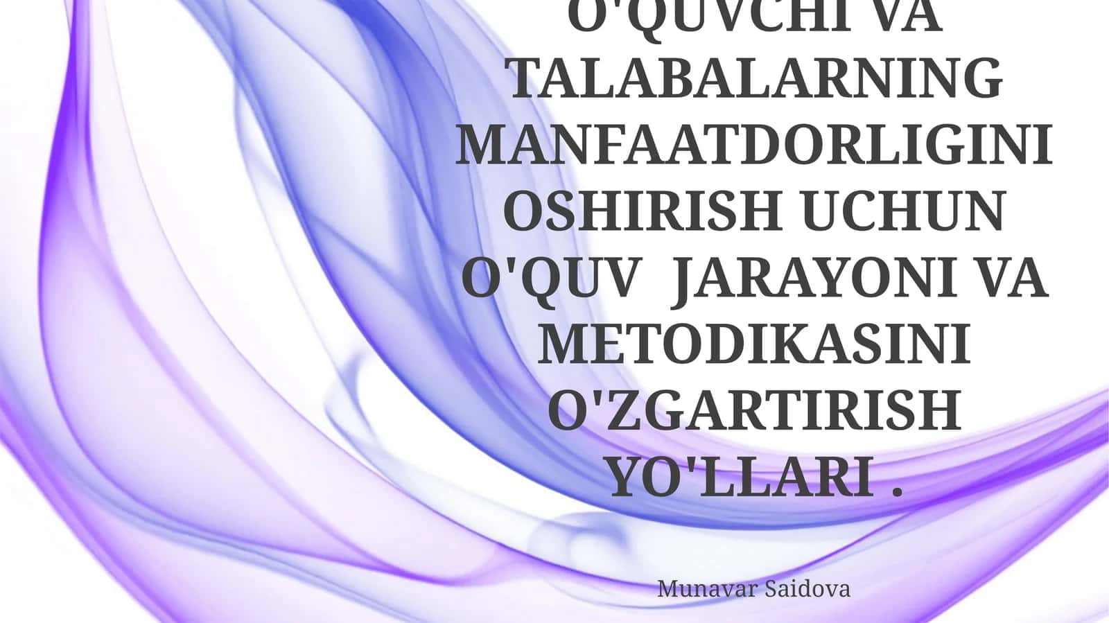 Talaba markazli o'qitish 1
