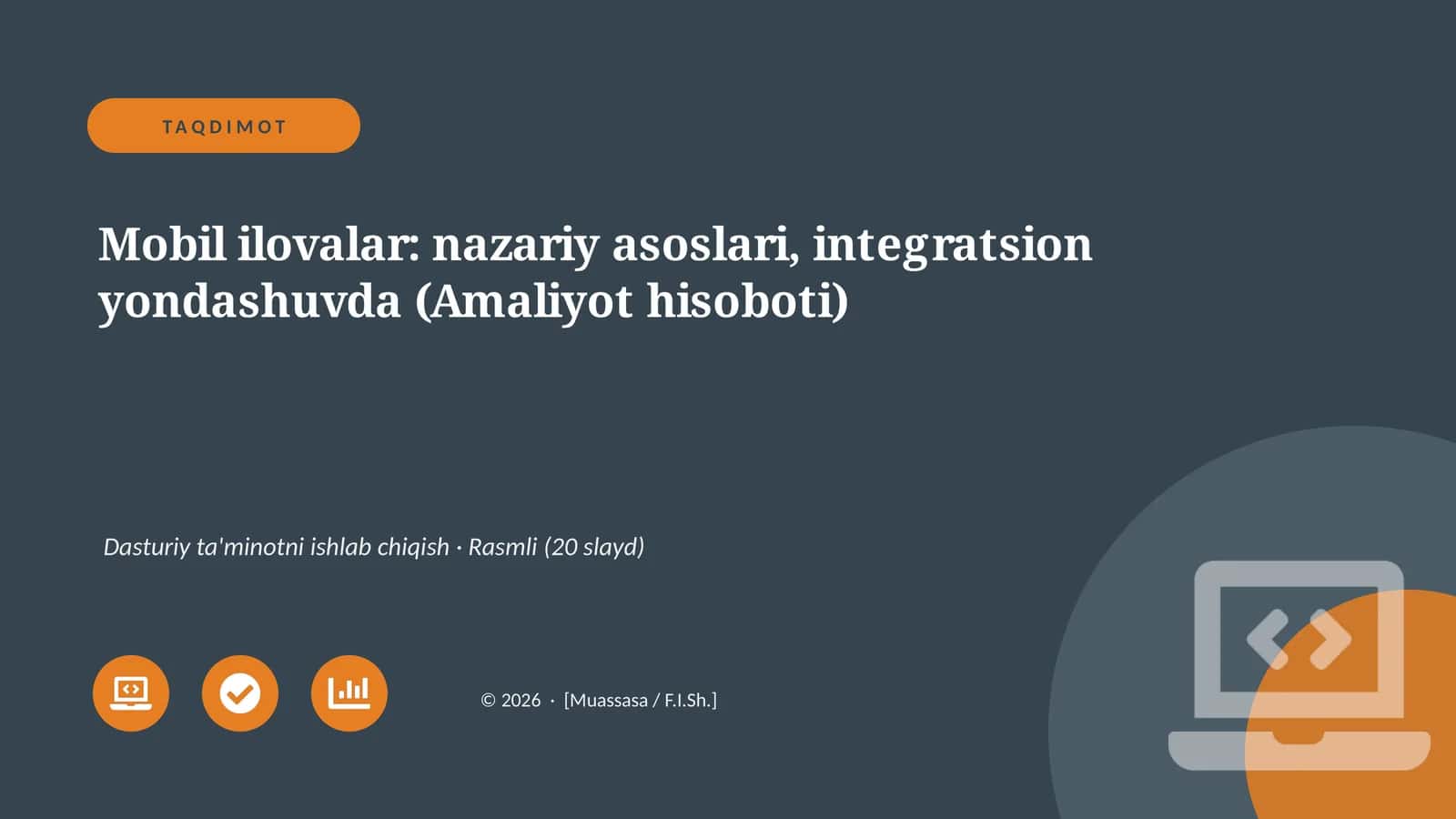 Mobil ilovalar: nazariy asoslari, integratsion yondashuvda 1