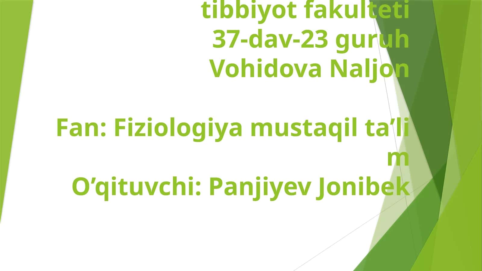 Buyrakning gomeostatik va sekretor funksiyalari 1
