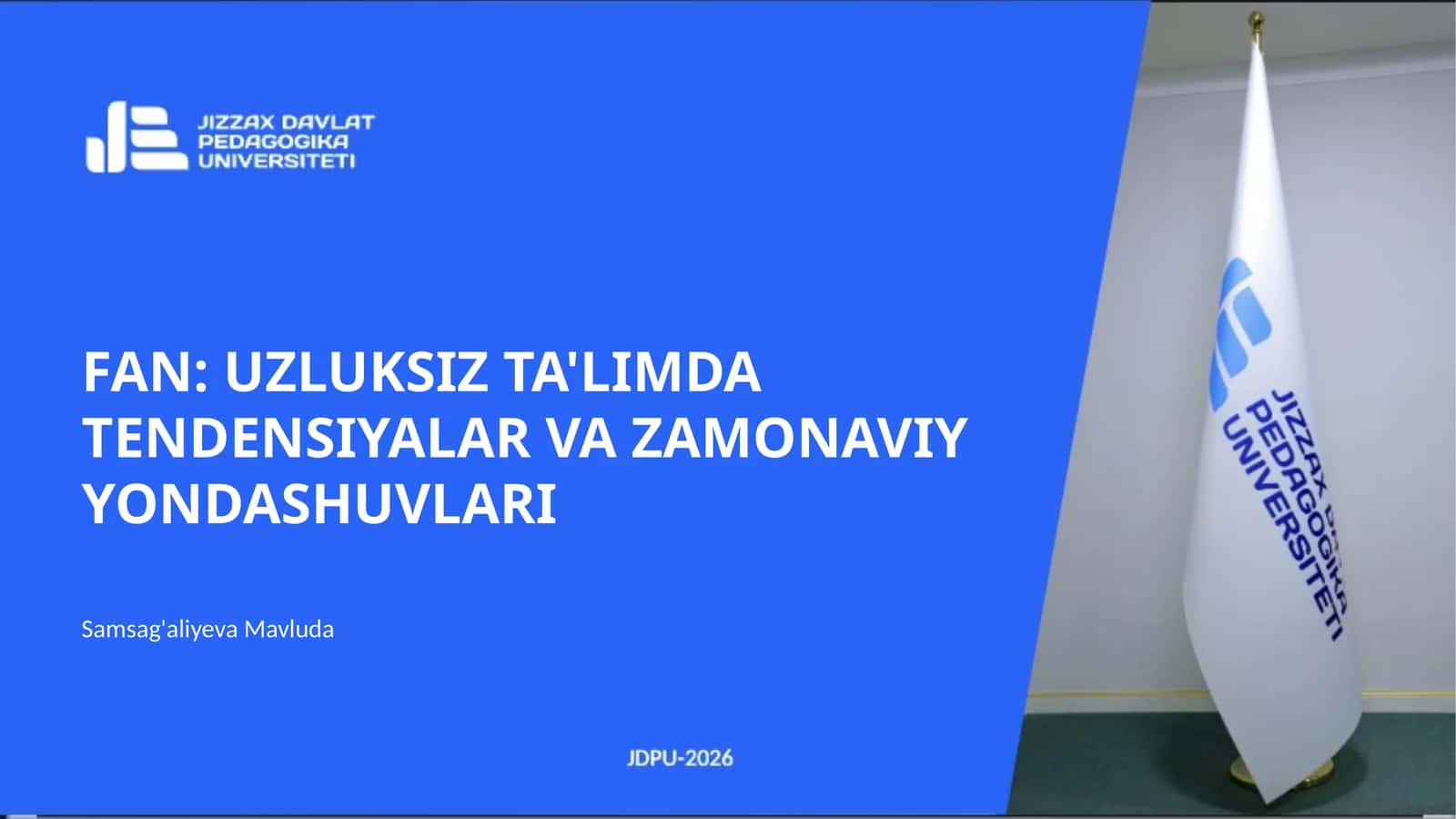 OLIY TA'LIM TIZIMIDA UZLUKSIZ TALIM 1