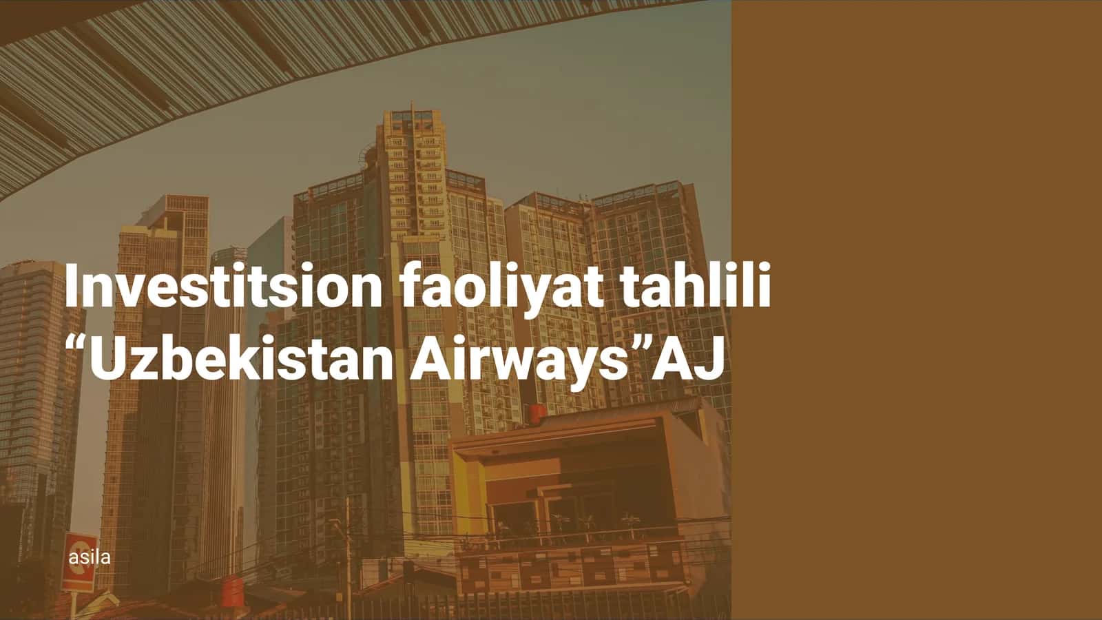 Investitsion faoliyat tahlili 1