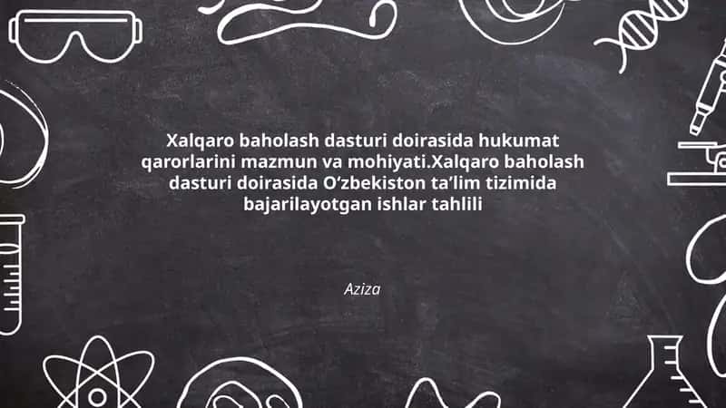 Xalqaro baholash dasturi 1