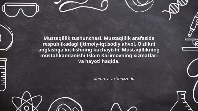 Mustaqillik tushunchasi 1